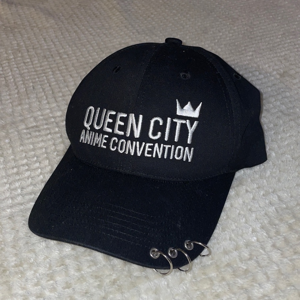 Queen City Anime Convention Black Baseball Cap